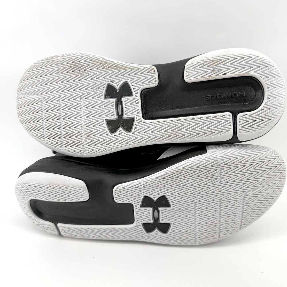 Under Armour Lockdown 5 Basketball Shoes Mens 10 White Black Athletic Shoes - Picture 11 of 11